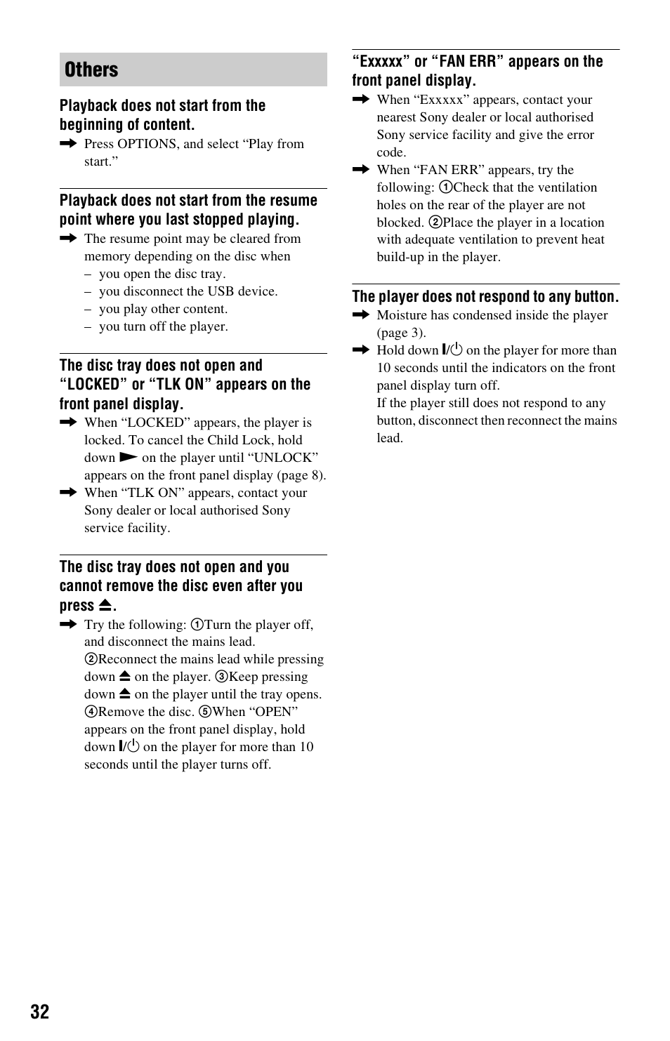 Others | Sony 4-188-206-11(1) User Manual | Page 32 / 39