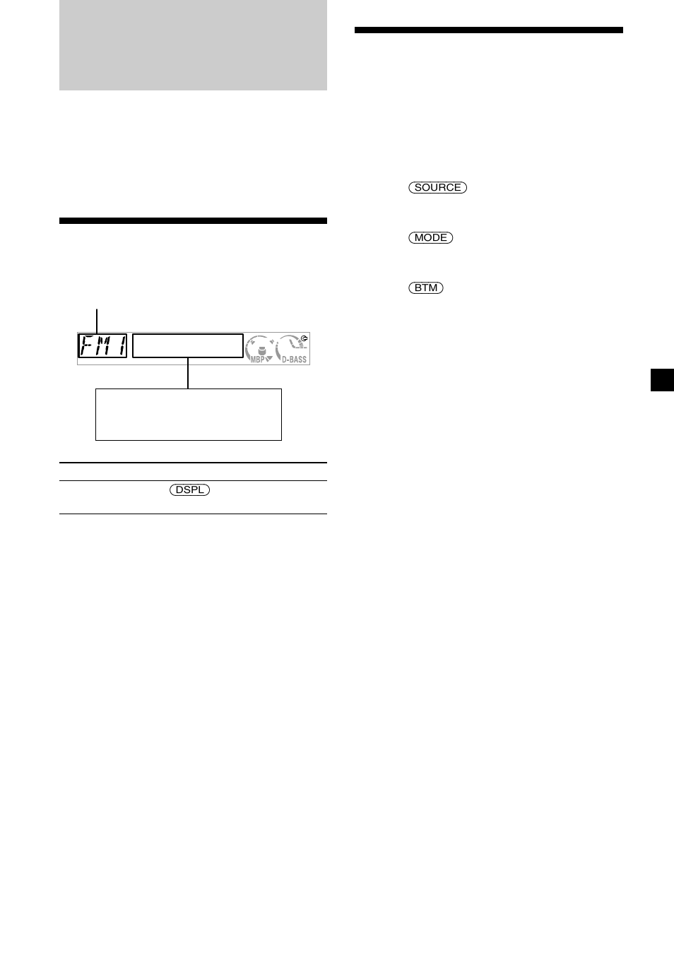 Radio, Display items, Storing stations automatically | Sony CDX-CA580X User Manual | Page 11 / 40