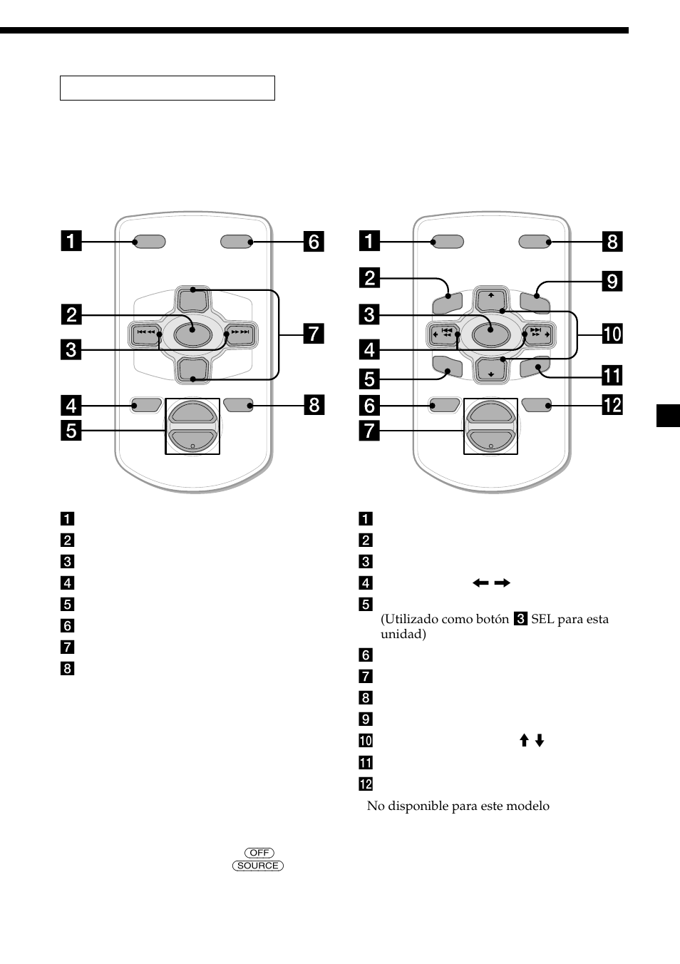 Control remoto de tarjeta | Sony CDX-CA580X User Manual | Page 23 / 40