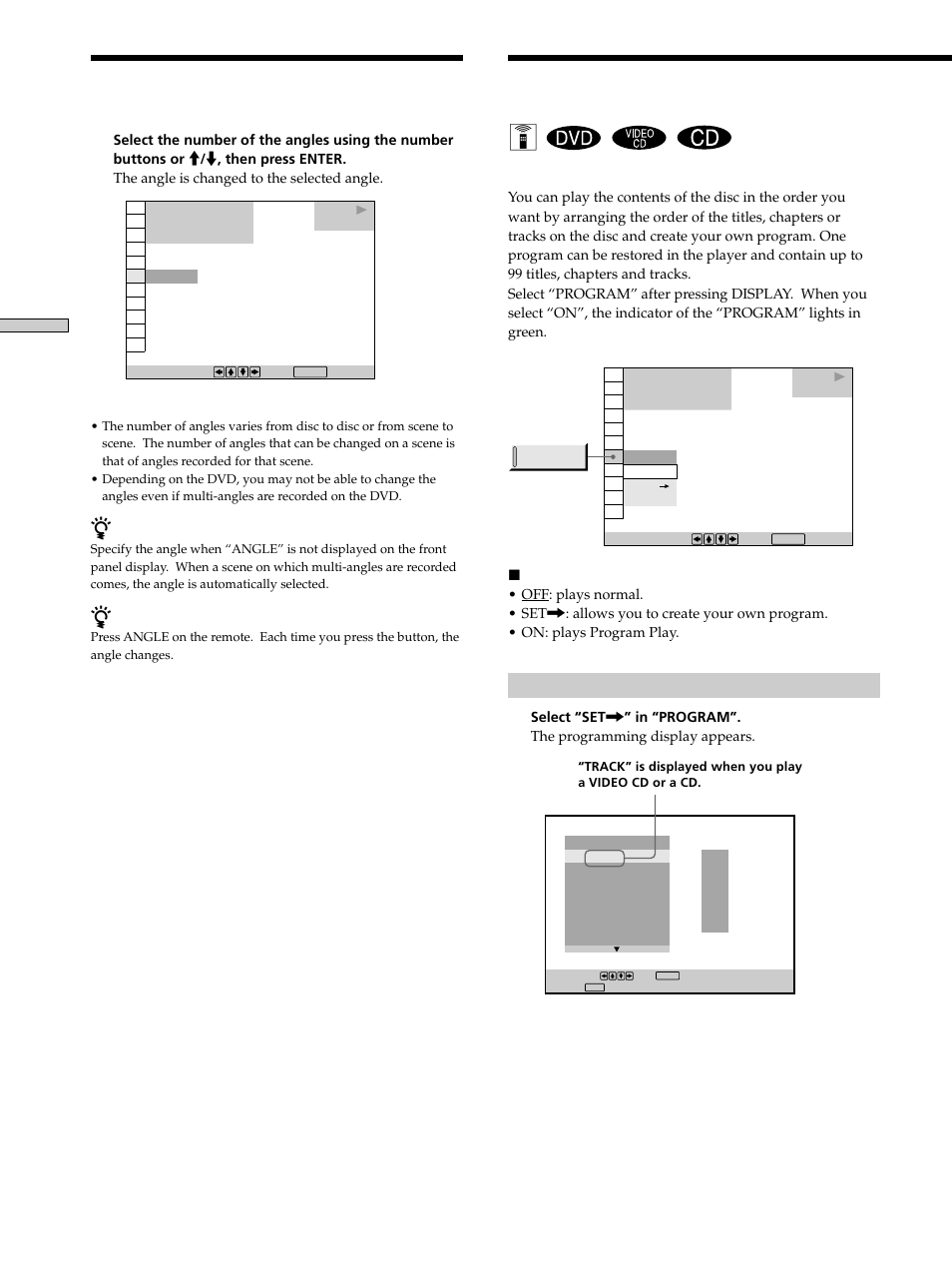 Creating your own program (program play), Creating your own program (program play) 32, Creating your own program (program play) z | Sony DVP-K330 User Manual | Page 32 / 72