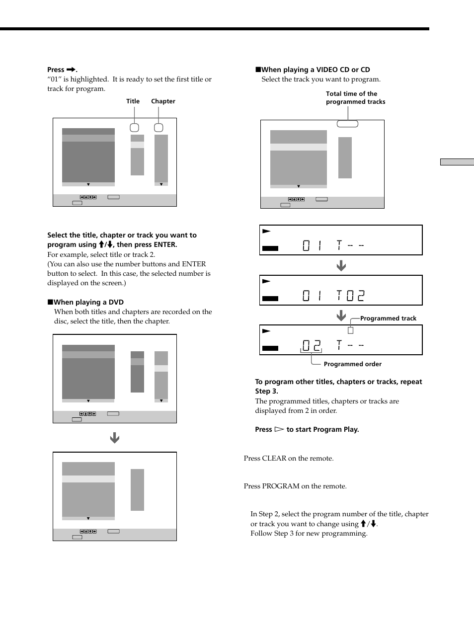 Using v arious functions with the contr ol menu | Sony DVP-K330 User Manual | Page 33 / 72