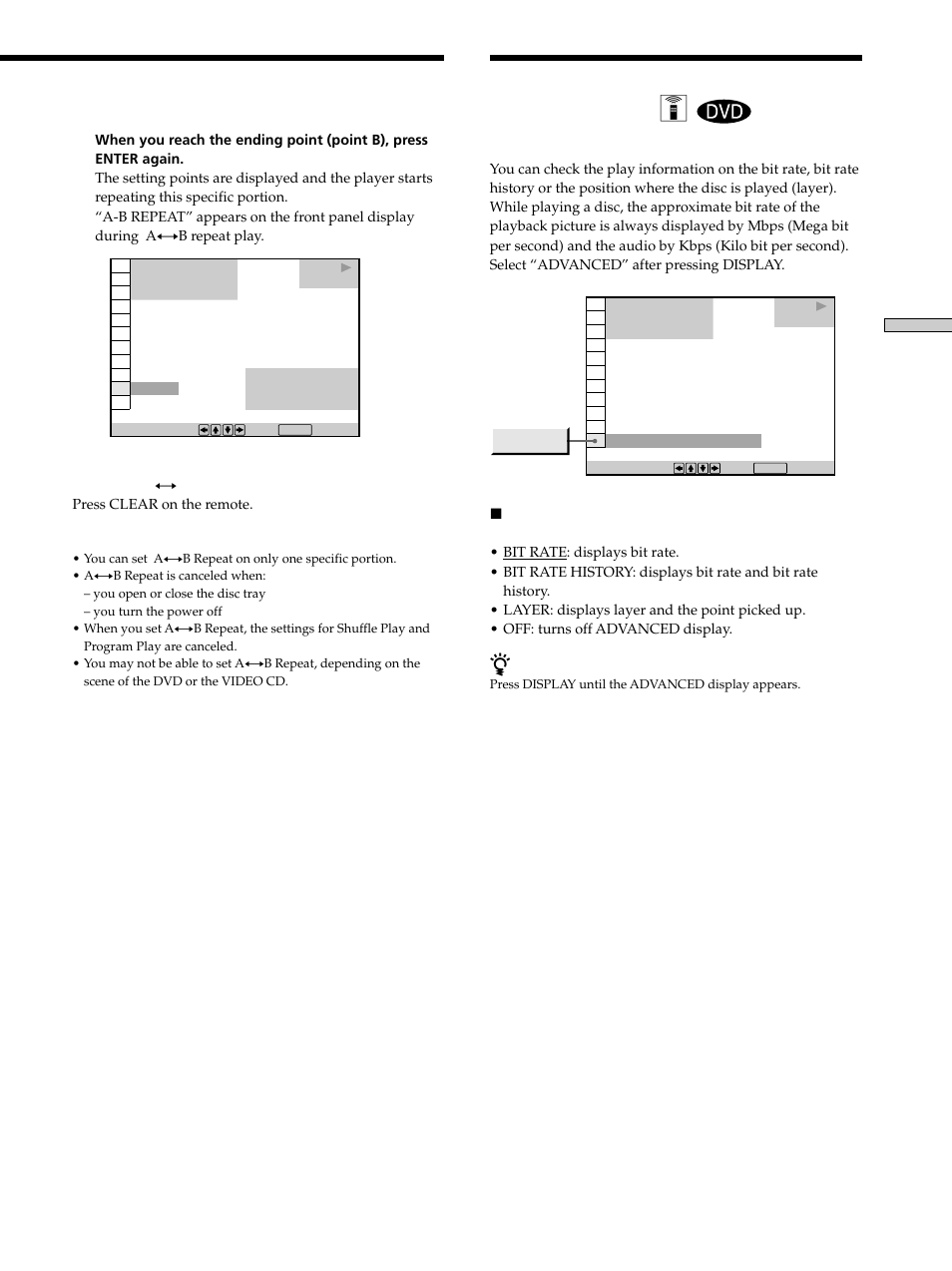 Checking the play information, Checking the play information 37, Checking the play information z | Sony DVP-K330 User Manual | Page 37 / 72