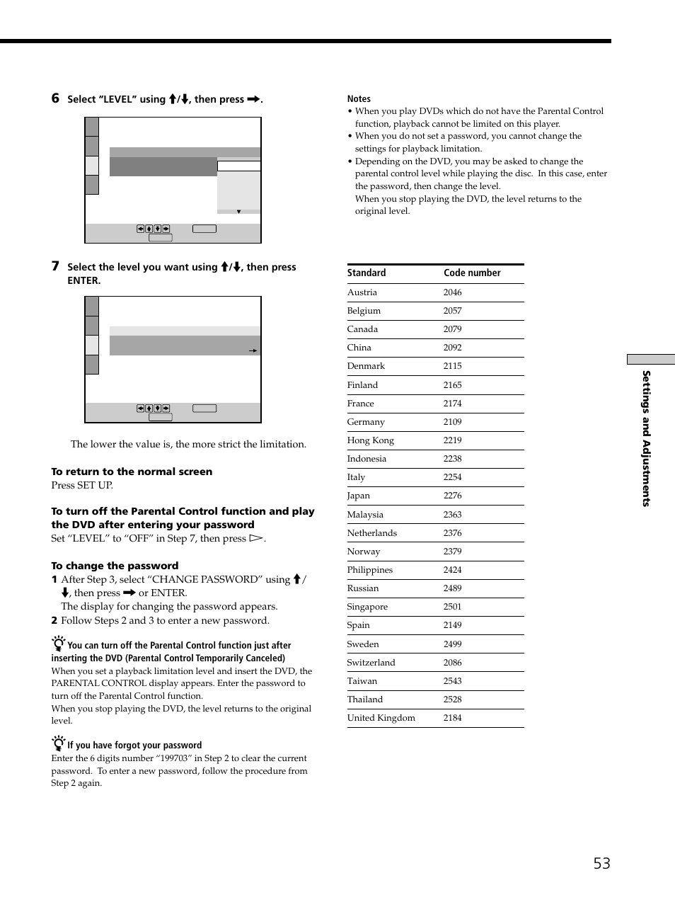 Sony DVP-K330 User Manual | Page 53 / 72