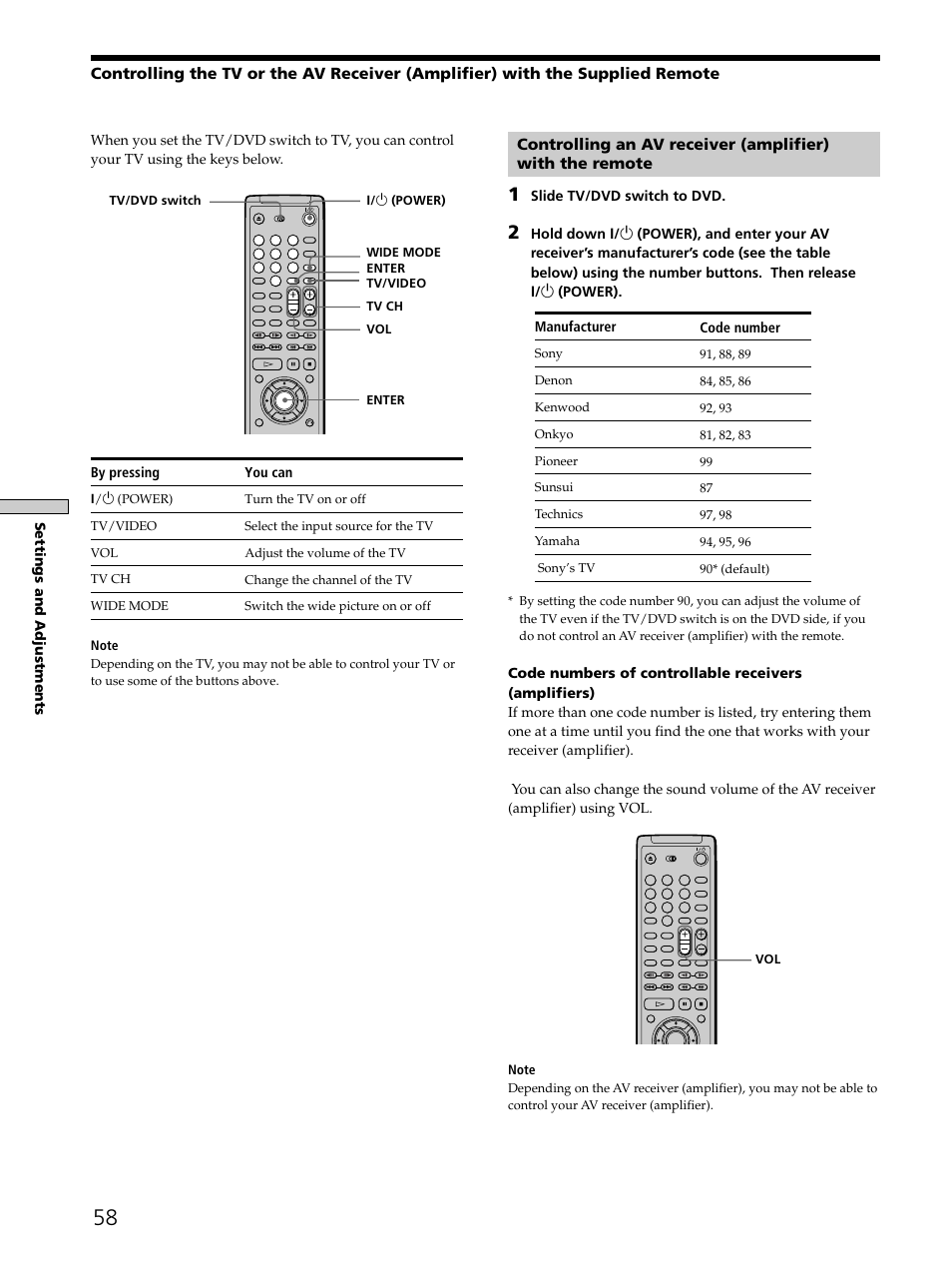 Sony DVP-K330 User Manual | Page 58 / 72