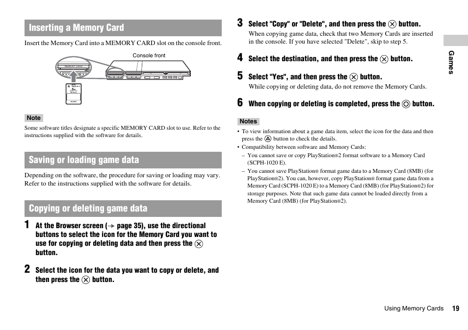 Sony SCPH-75002 User Manual | Page 19 / 56