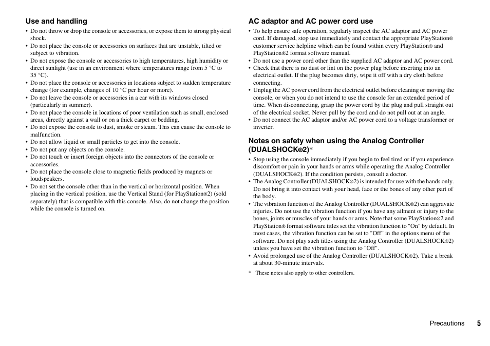 Sony SCPH-75002 User Manual | Page 5 / 56