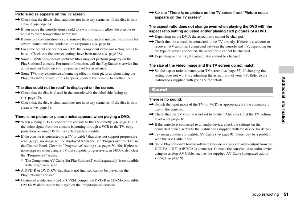 Sony SCPH-75002 User Manual | Page 51 / 56