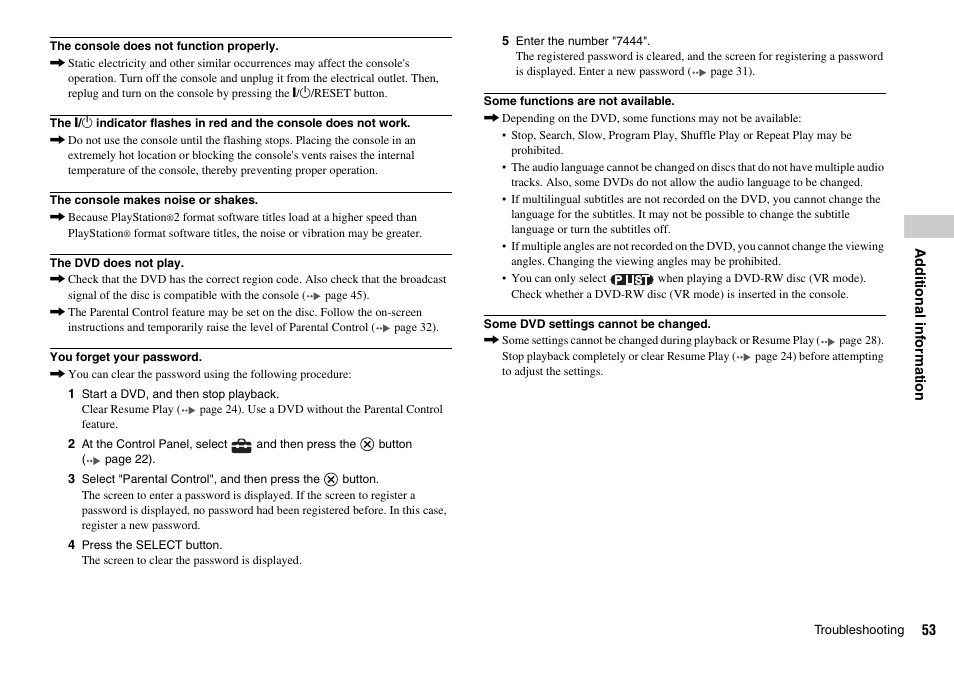 Sony SCPH-75002 User Manual | Page 53 / 56