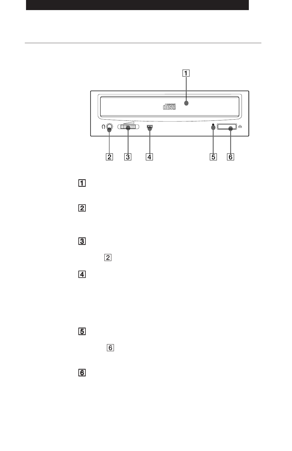 Location and function of parts and controls, Front panel | Sony CDU711 User Manual | Page 8 / 28