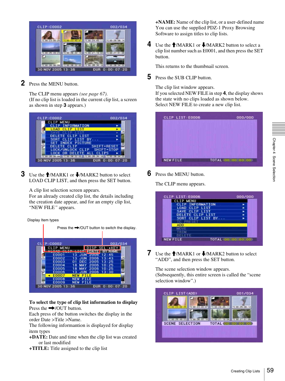 Sony PDW-F30 User Manual | Page 59 / 115