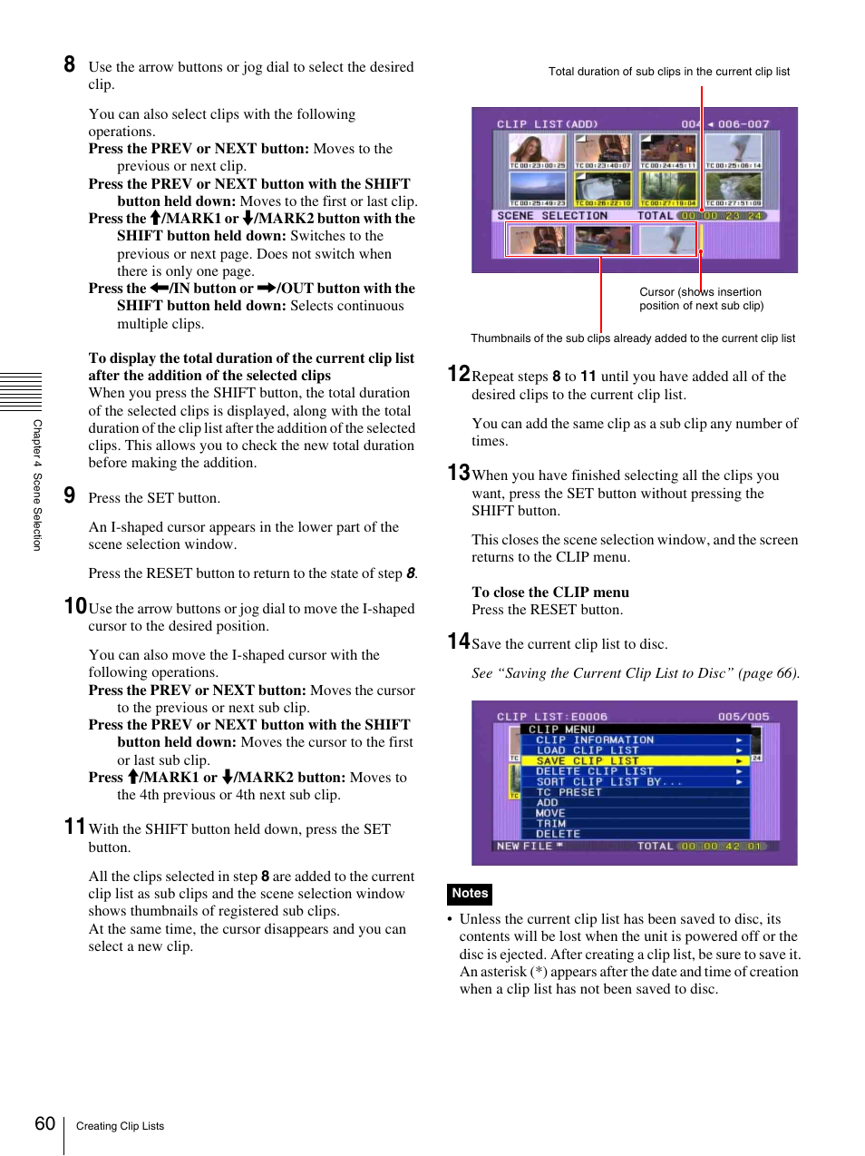 Sony PDW-F30 User Manual | Page 60 / 115