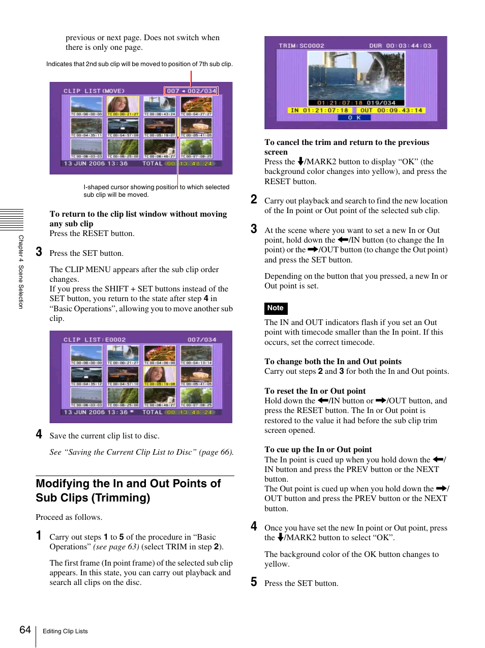 Sony PDW-F30 User Manual | Page 64 / 115