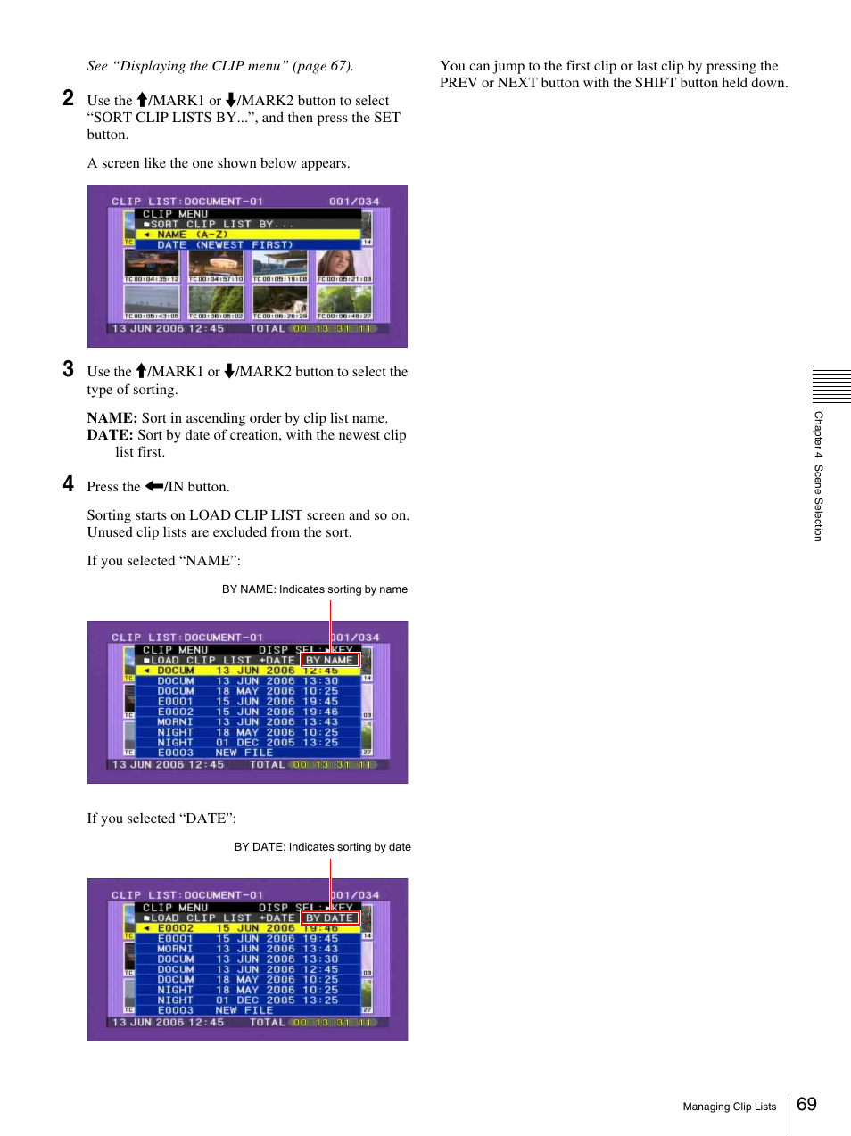 Sony PDW-F30 User Manual | Page 69 / 115