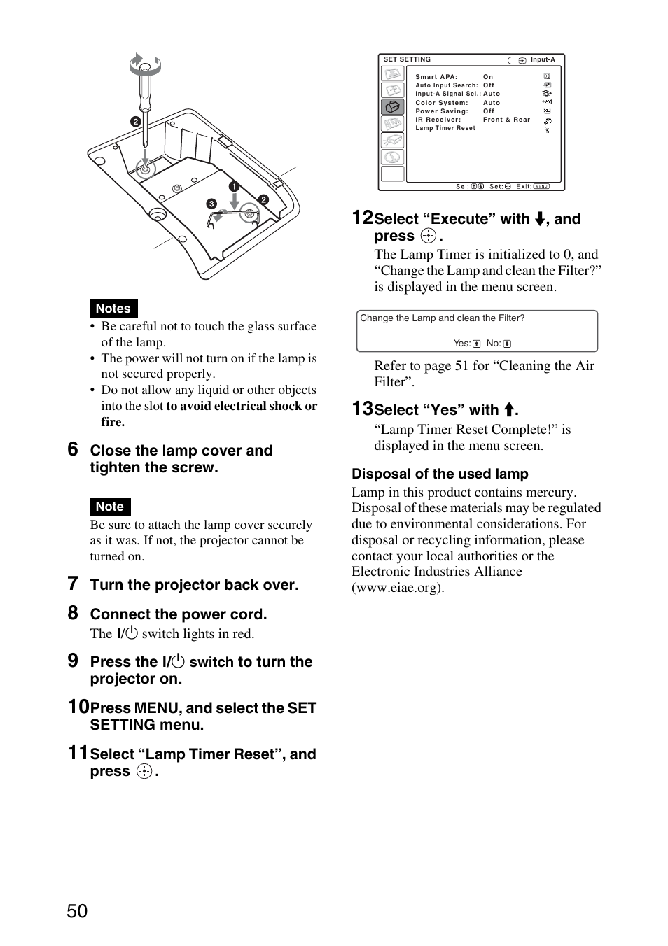 Sony VPL-BW5 User Manual | Page 50 / 64