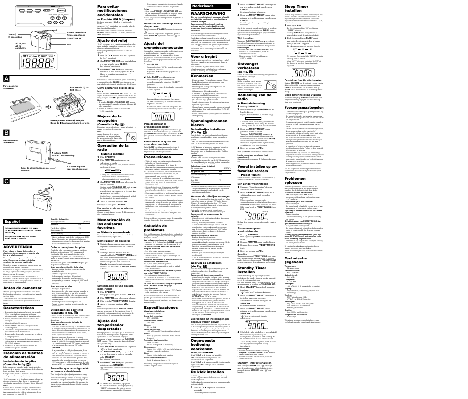 Sony ICF-M600 User Manual | Page 2 / 2