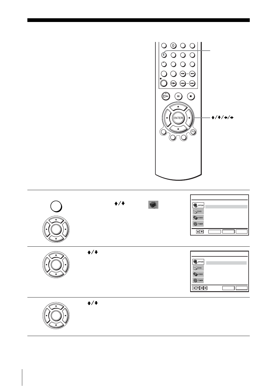 Additional information, General setup information, Changing setup options | Press v/v to select the option to change | Sony SLV-D910B User Manual | Page 110 / 128
