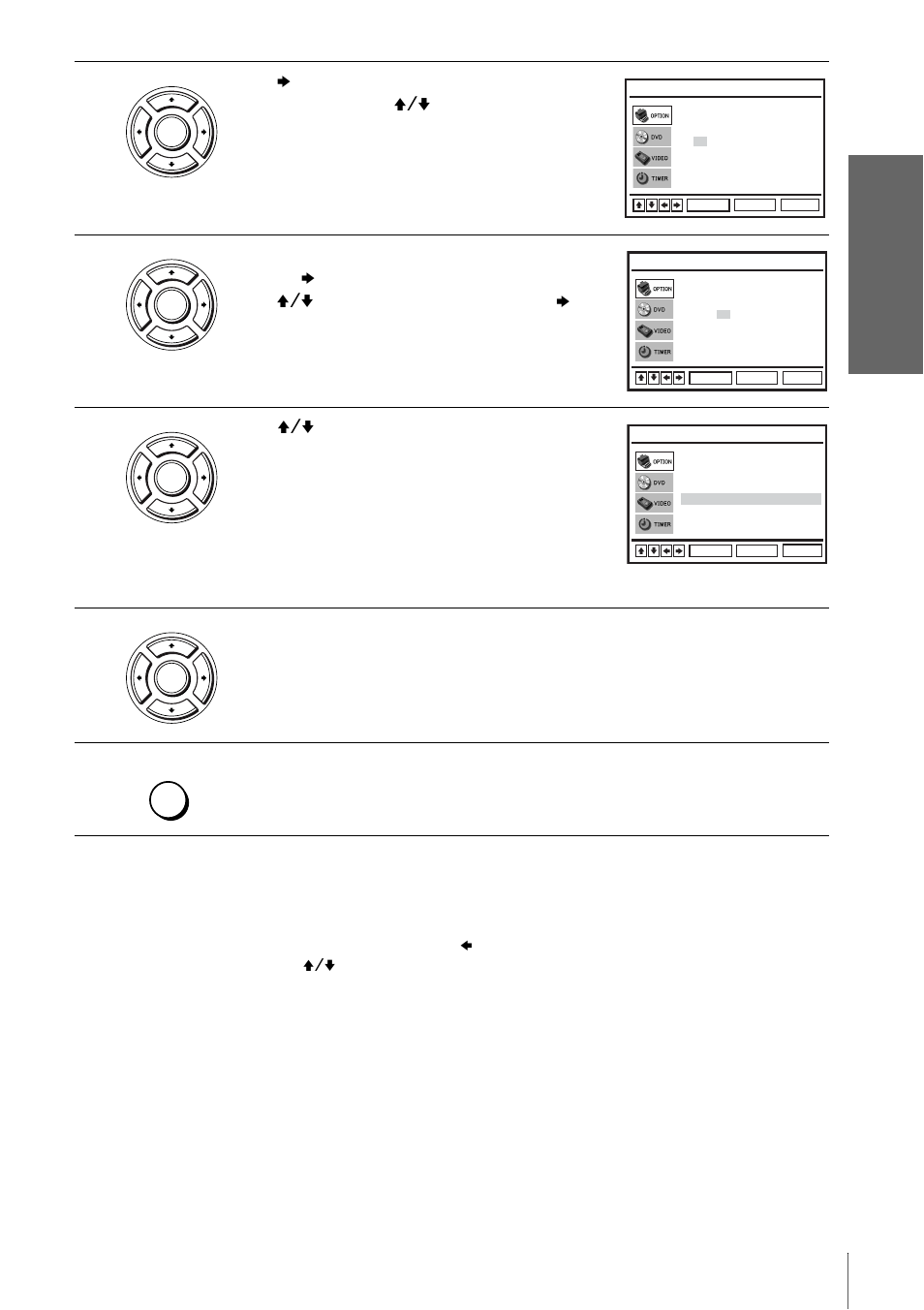Getti ng sta rted, Press v/v to select, Press enter to confirm the setting | Press set up to exit the menu | Sony SLV-D910B User Manual | Page 17 / 128