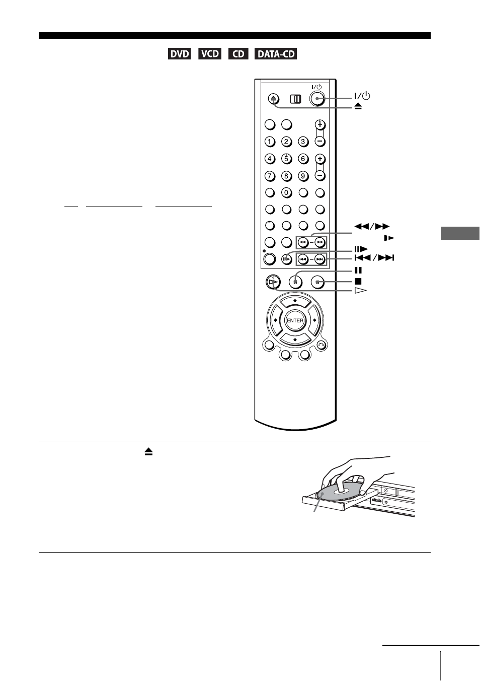 Basic operations, Playing discs | Sony SLV-D910B User Manual | Page 31 / 128