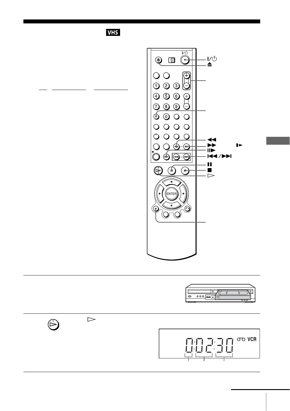 Playing a tape | Sony SLV-D910B User Manual | Page 37 / 128