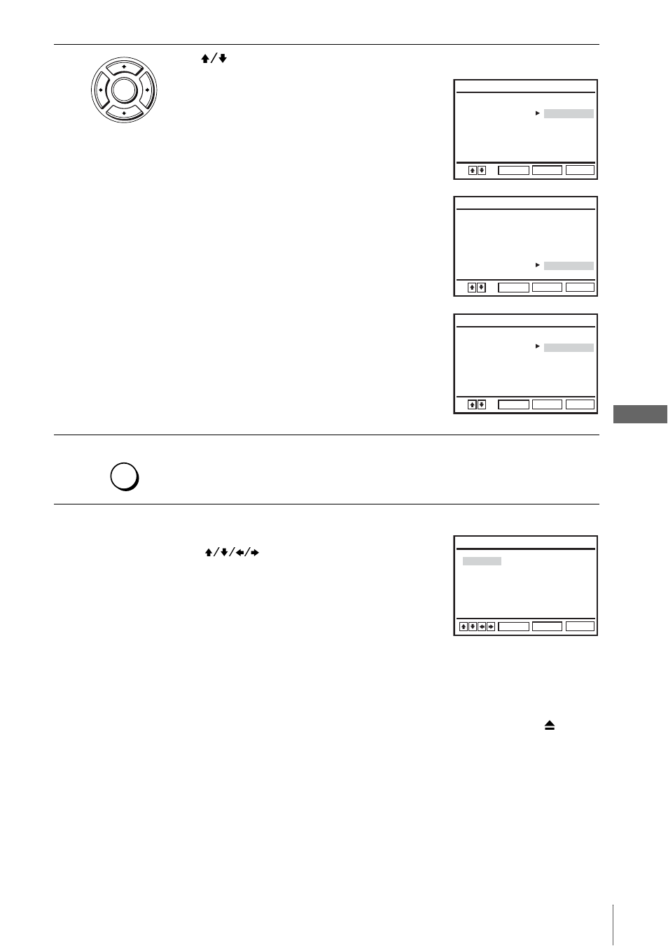 Dv d se ttings and adjus tme nts, Press set up to exit the menu | Sony SLV-D910B User Manual | Page 69 / 128