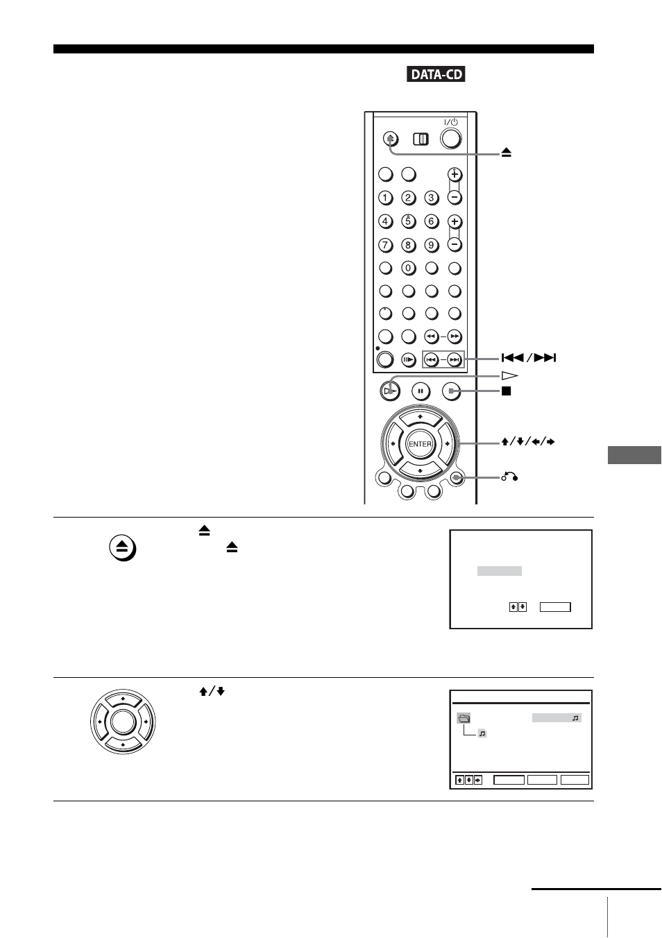 Playing an mp3 audio track, Play | Sony SLV-D910B User Manual | Page 85 / 128
