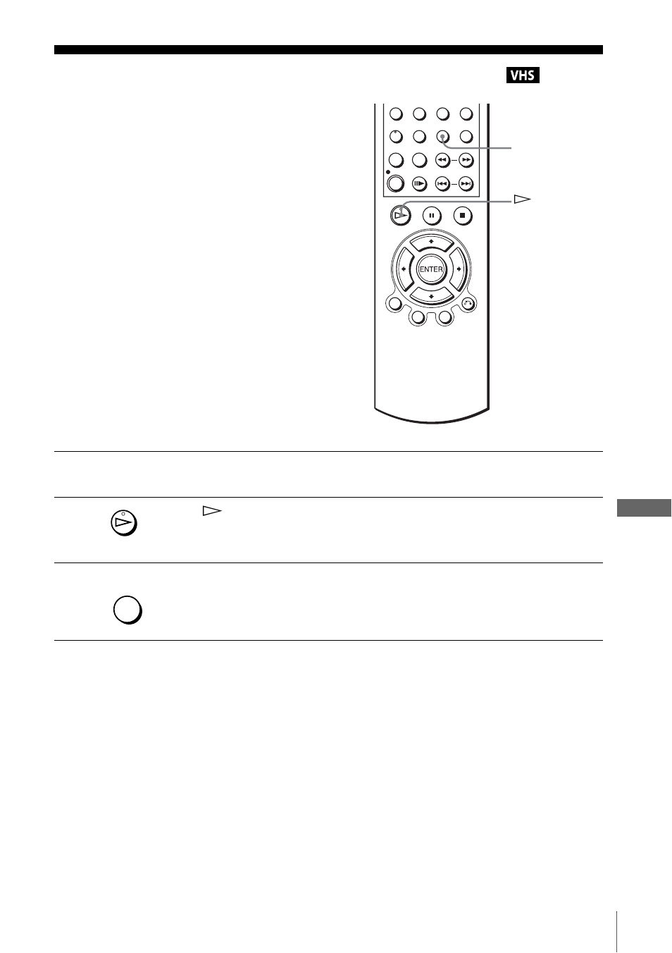 Vcr additional operations, Playing a tape with sqpb function, Play | Sony SLV-D910B User Manual | Page 95 / 128