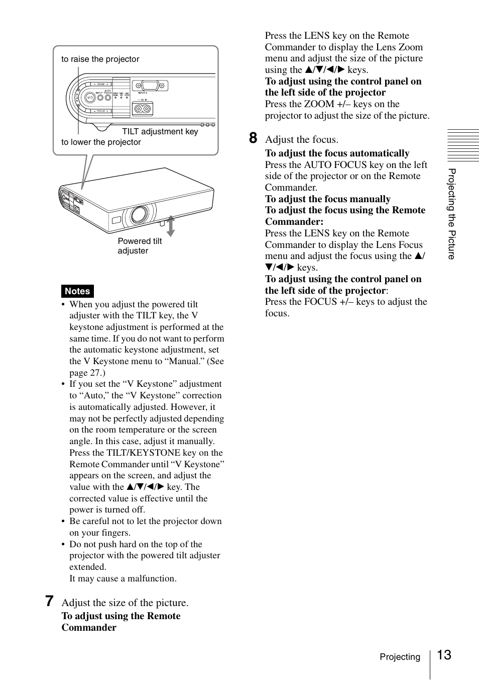 Sony VPL-CS20 User Manual | Page 13 / 46