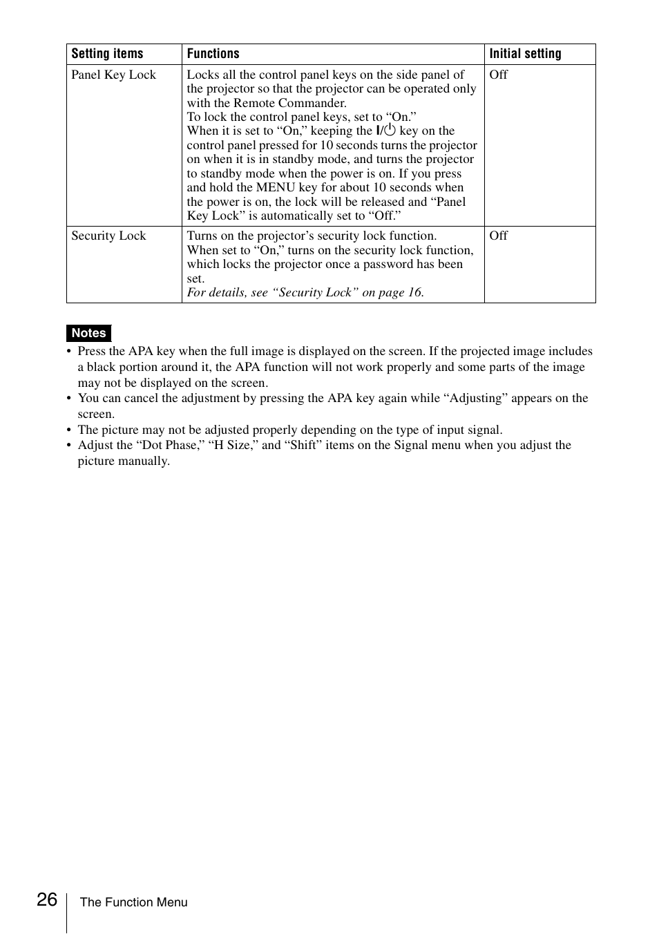 Sony VPL-CS20 User Manual | Page 26 / 46