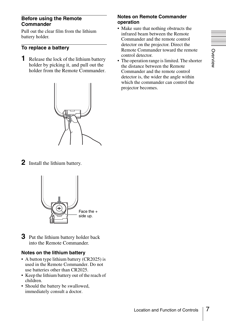 Sony VPL-CS20 User Manual | Page 7 / 46