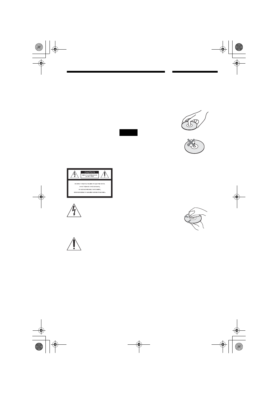 L1ac - warning, L1 - notes about the discs, Warning | Sony DVP-NC80V User Manual | Page 2 / 84
