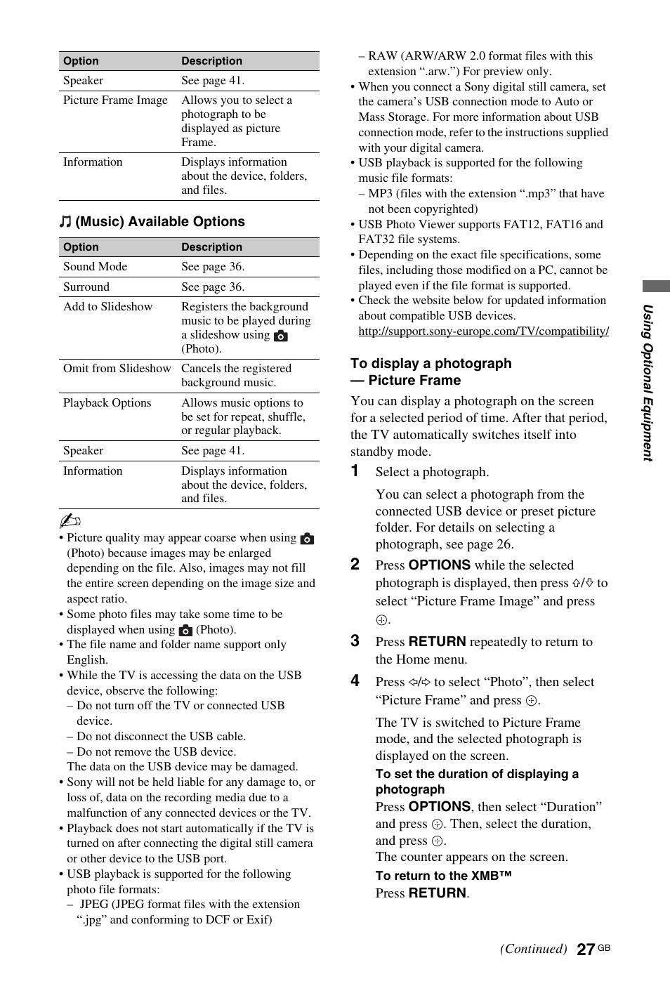 Sony 4-106-868-11(1) User Manual | Page 27 / 55