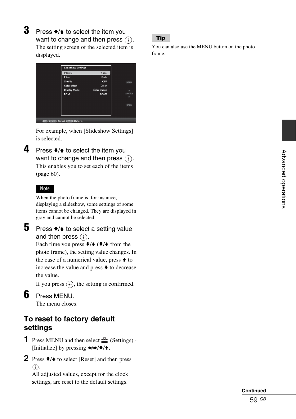 Sony DPF-V800 User Manual | Page 59 / 88