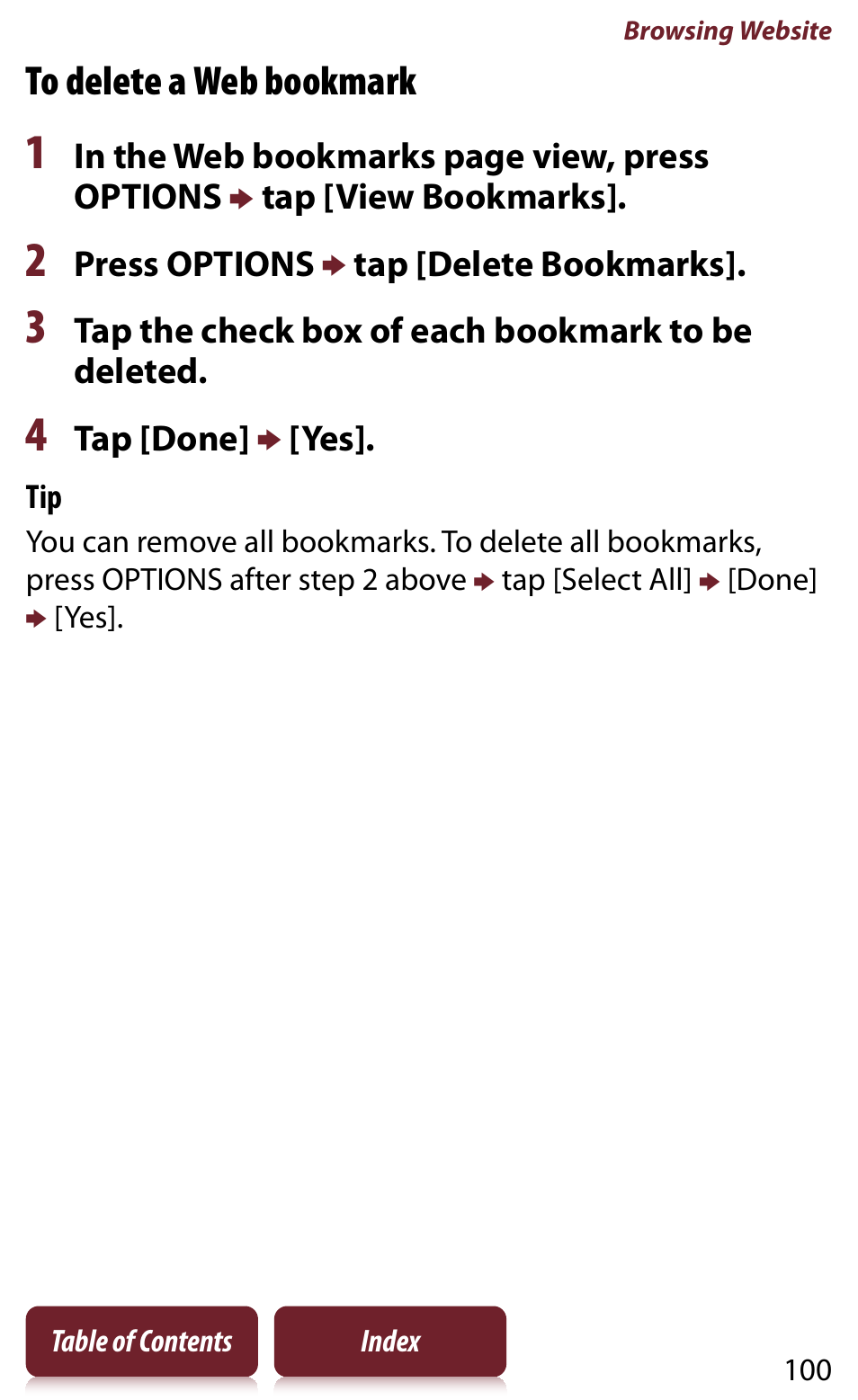 Sony Reader PRS-950 User Manual | Page 100 / 180