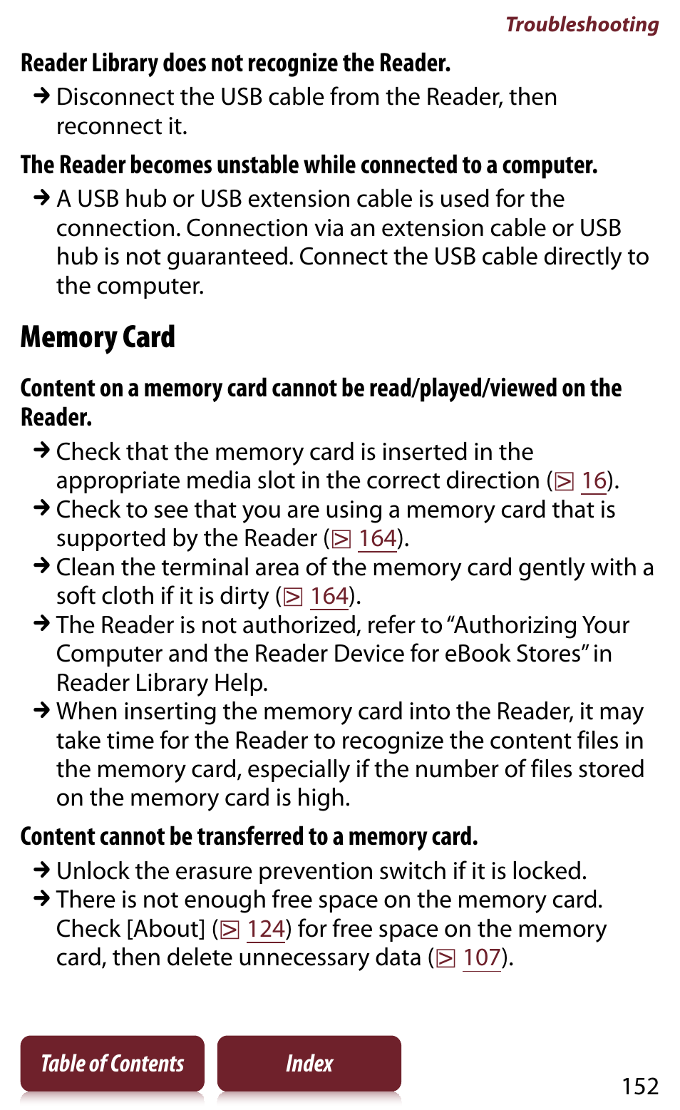 Sony Reader PRS-950 User Manual | Page 152 / 180