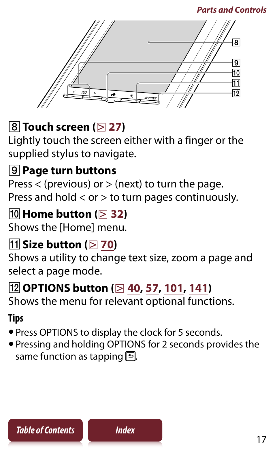 Sony Reader PRS-950 User Manual | Page 17 / 180