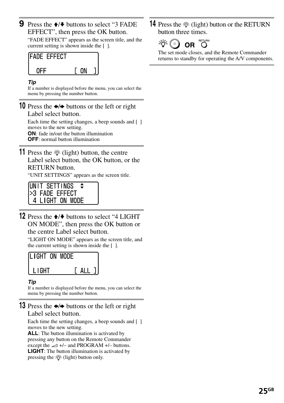 Sony RM-VL1400T User Manual | Page 25 / 180