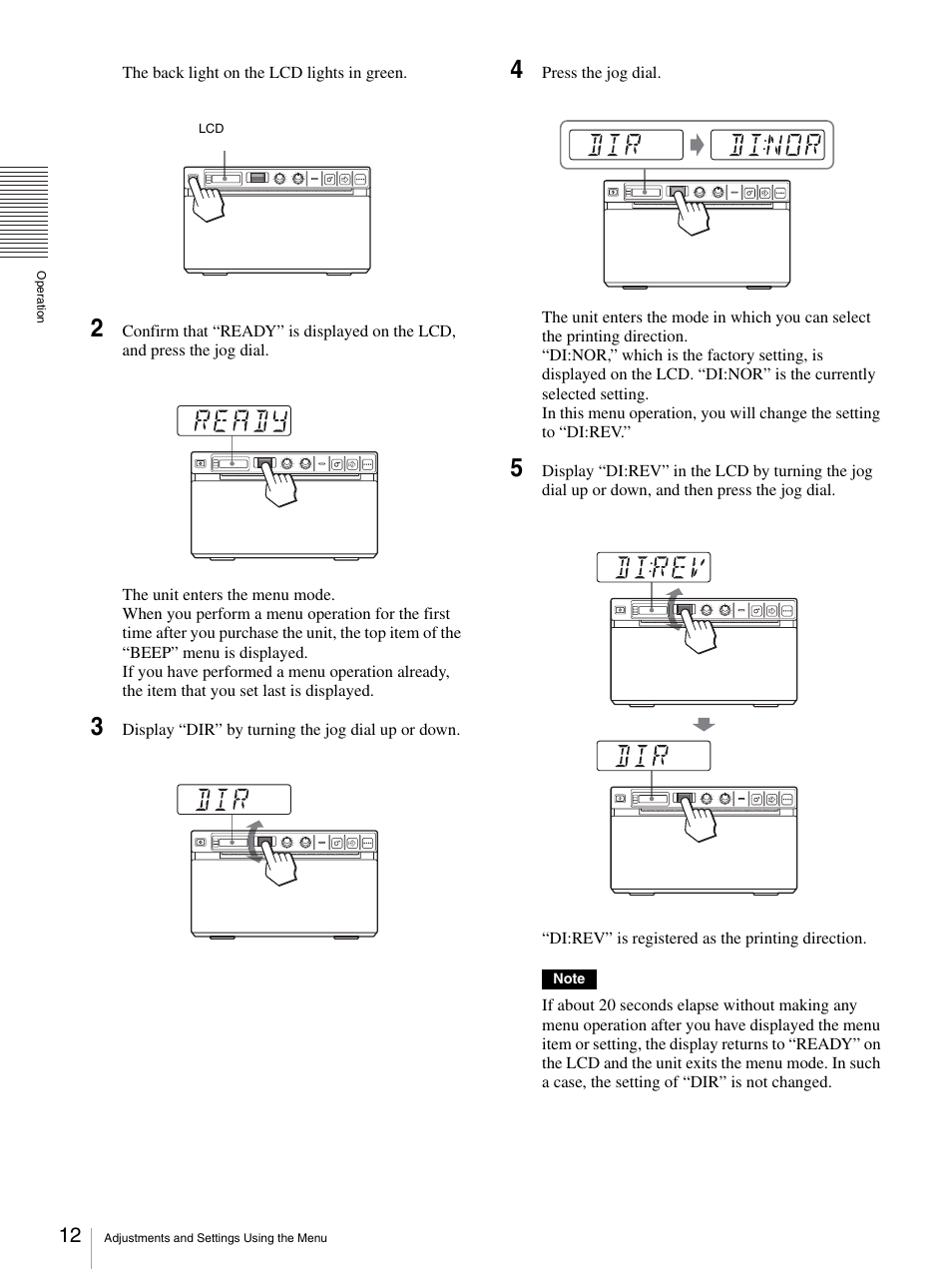 Sony UP-D897 User Manual | Page 12 / 22