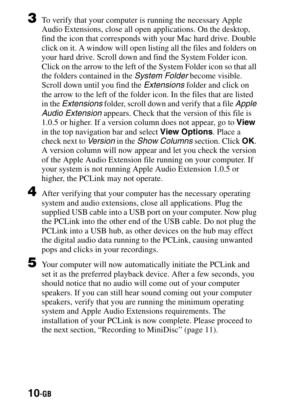Sony PCLink User Manual | Page 10 / 76