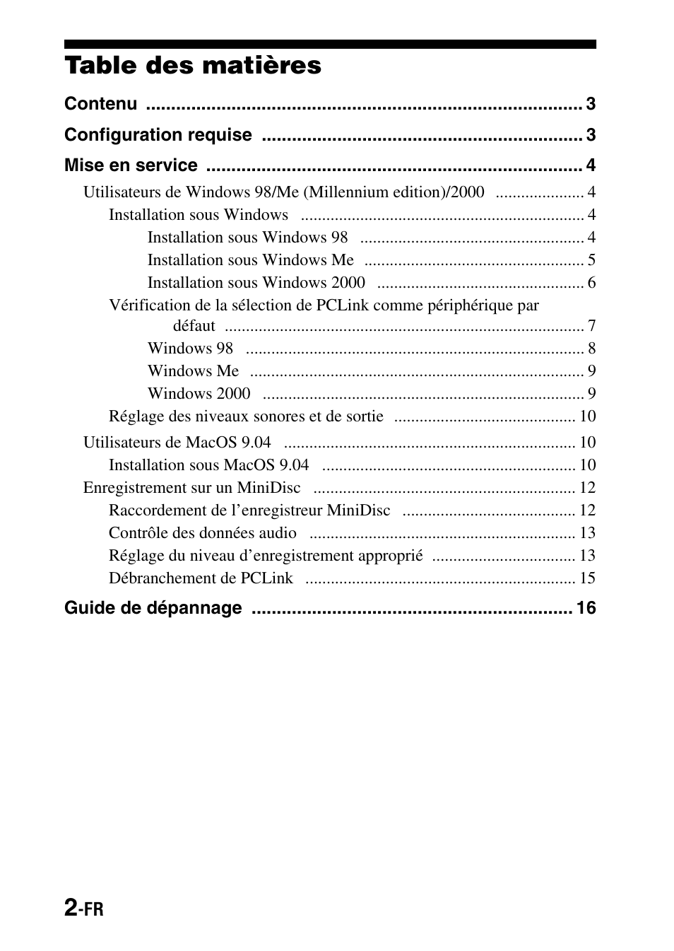 Sony PCLink User Manual | Page 20 / 76