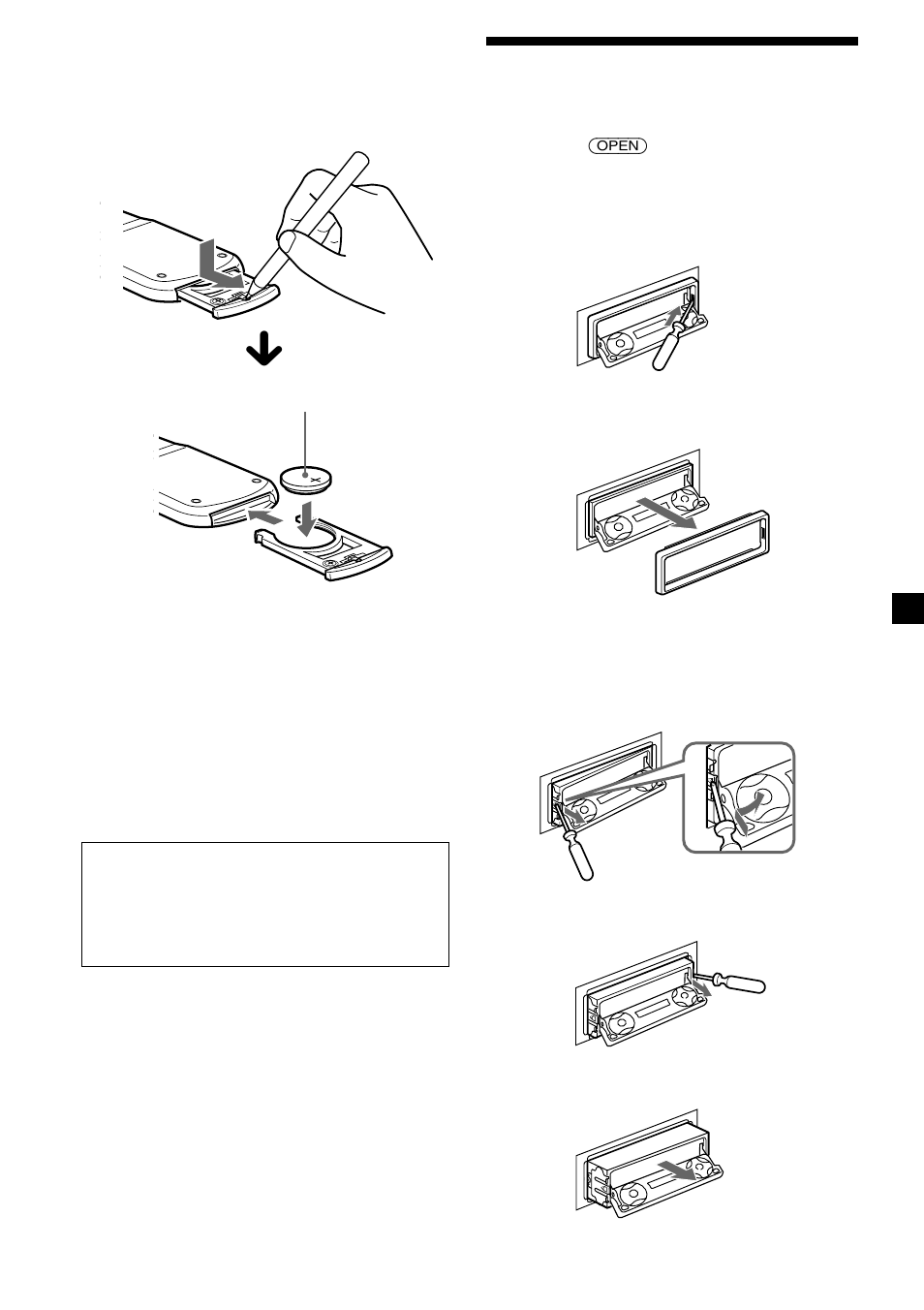 Desmontaje de la unidad | Sony CDX-M600 User Manual | Page 109 / 116