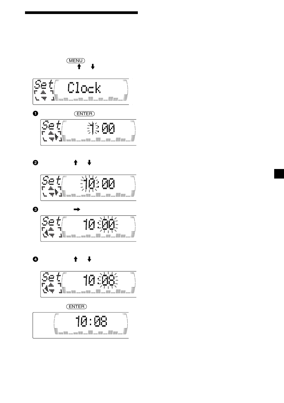 9réglage de l’horloge | Sony CDX-M600 User Manual | Page 47 / 116