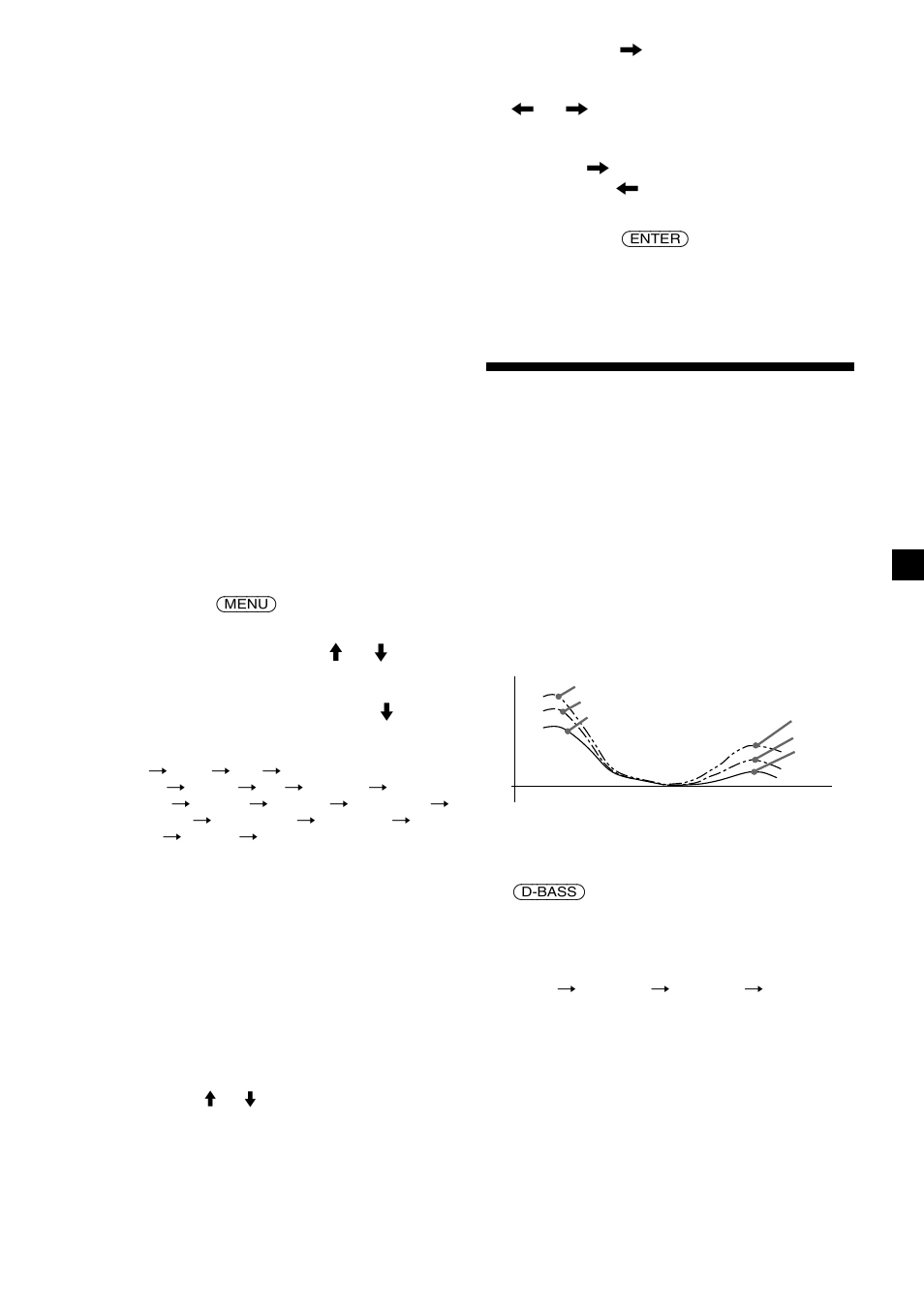 Renforcement des graves, D-bass (cdx-m600 seulement), Réglage de la courbe des graves | Snd (son) | Sony CDX-M600 User Manual | Page 65 / 116