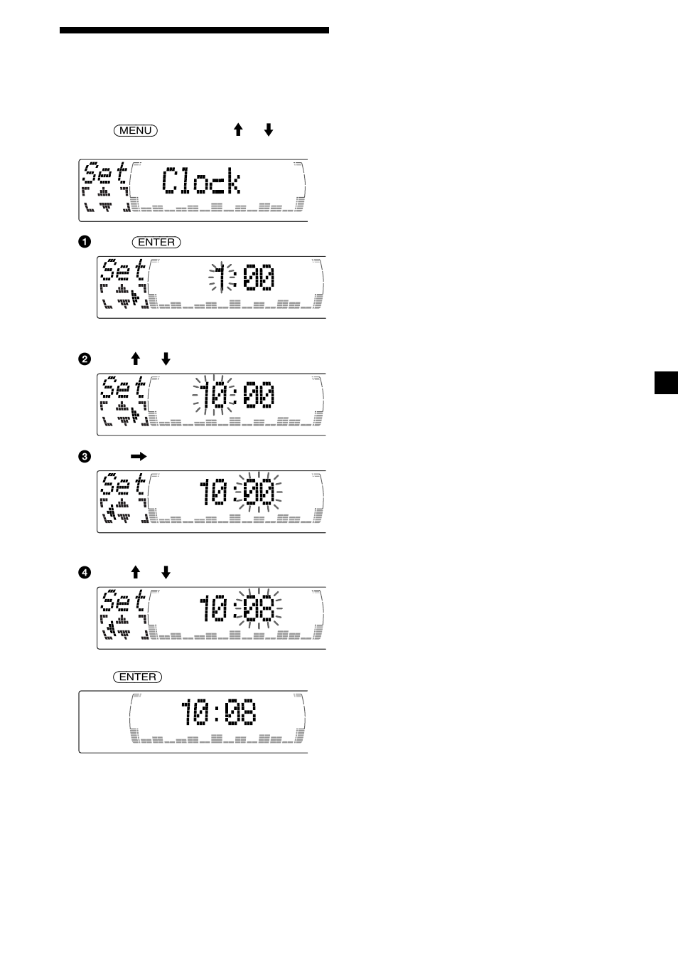 9setting the clock | Sony CDX-M600 User Manual | Page 9 / 116