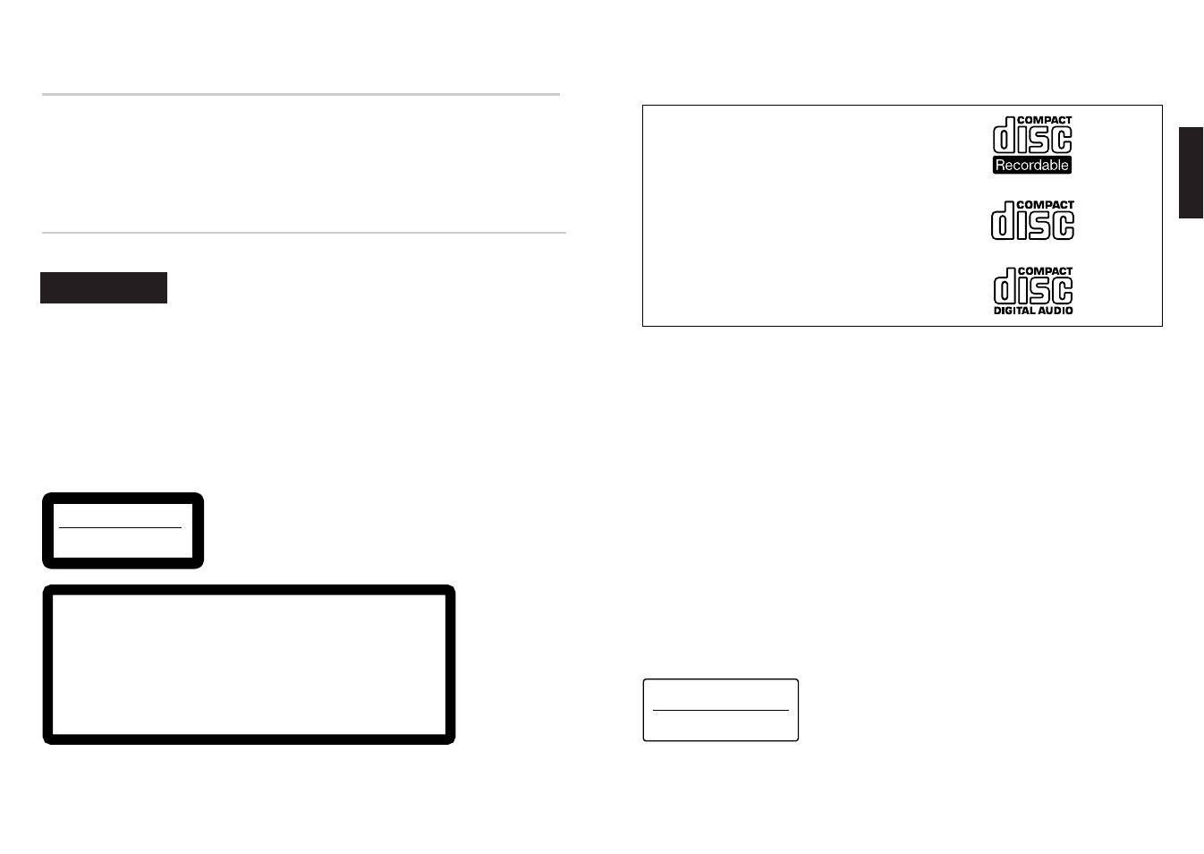 Warning, Owner’s record, Safety regulations | Sony CDU926S User Manual | Page 2 / 14