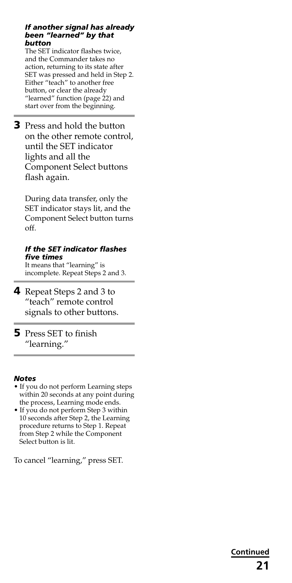 Sony RM-VL610 User Manual | Page 21 / 52