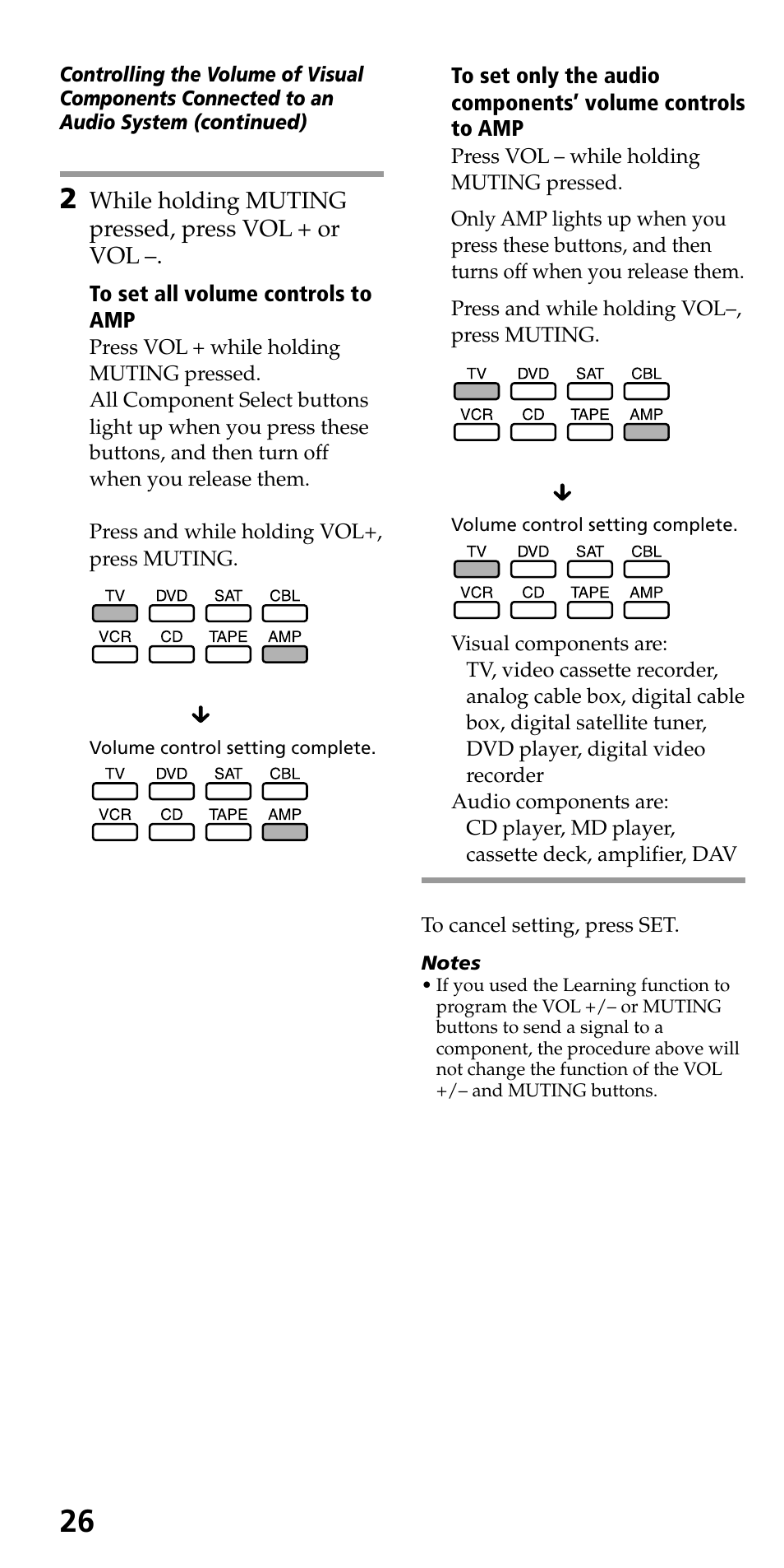 Sony RM-VL610 User Manual | Page 26 / 52