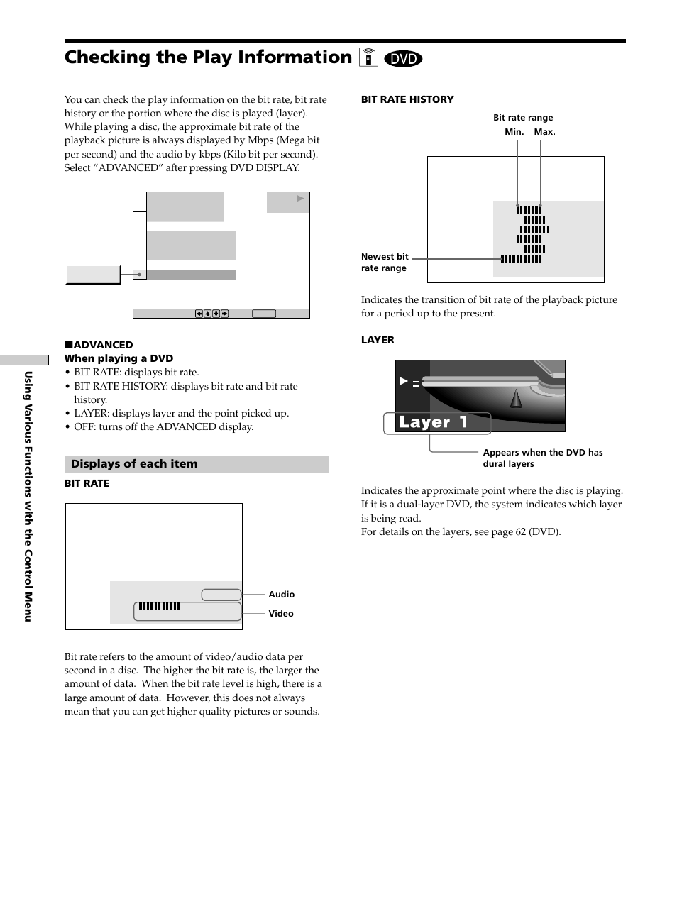 Checking the play information, Checking the play information 40, Checking the play information z | Sony DAV-S300 User Manual | Page 40 / 68