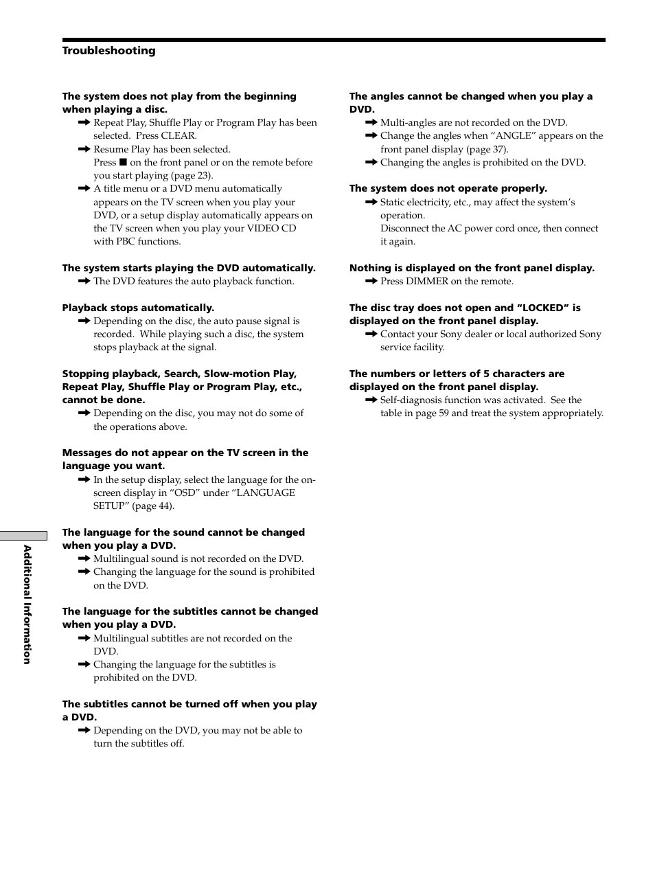 Sony DAV-S300 User Manual | Page 58 / 68