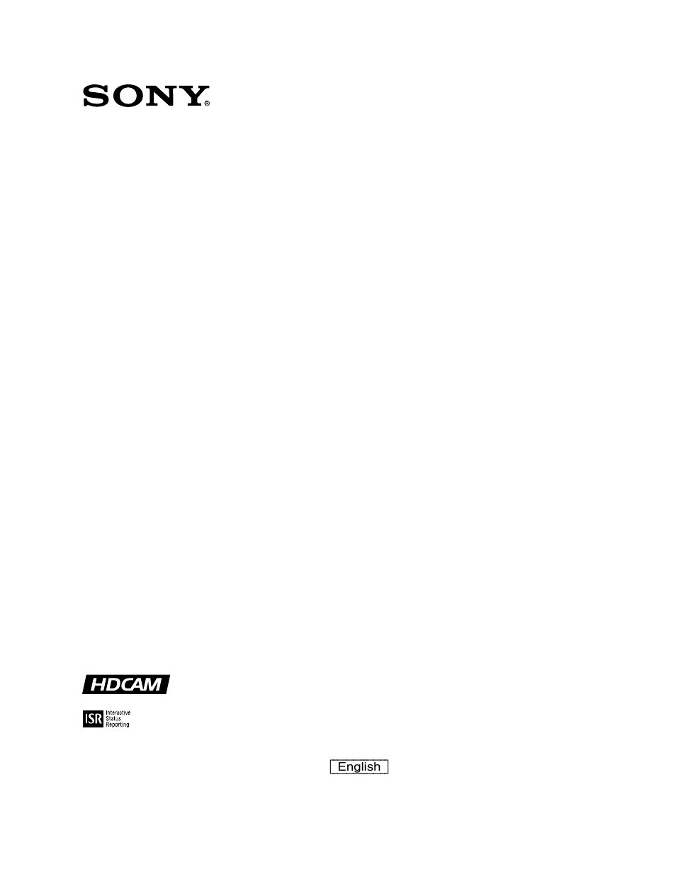 Sony HDW-F500 User Manual | 178 pages