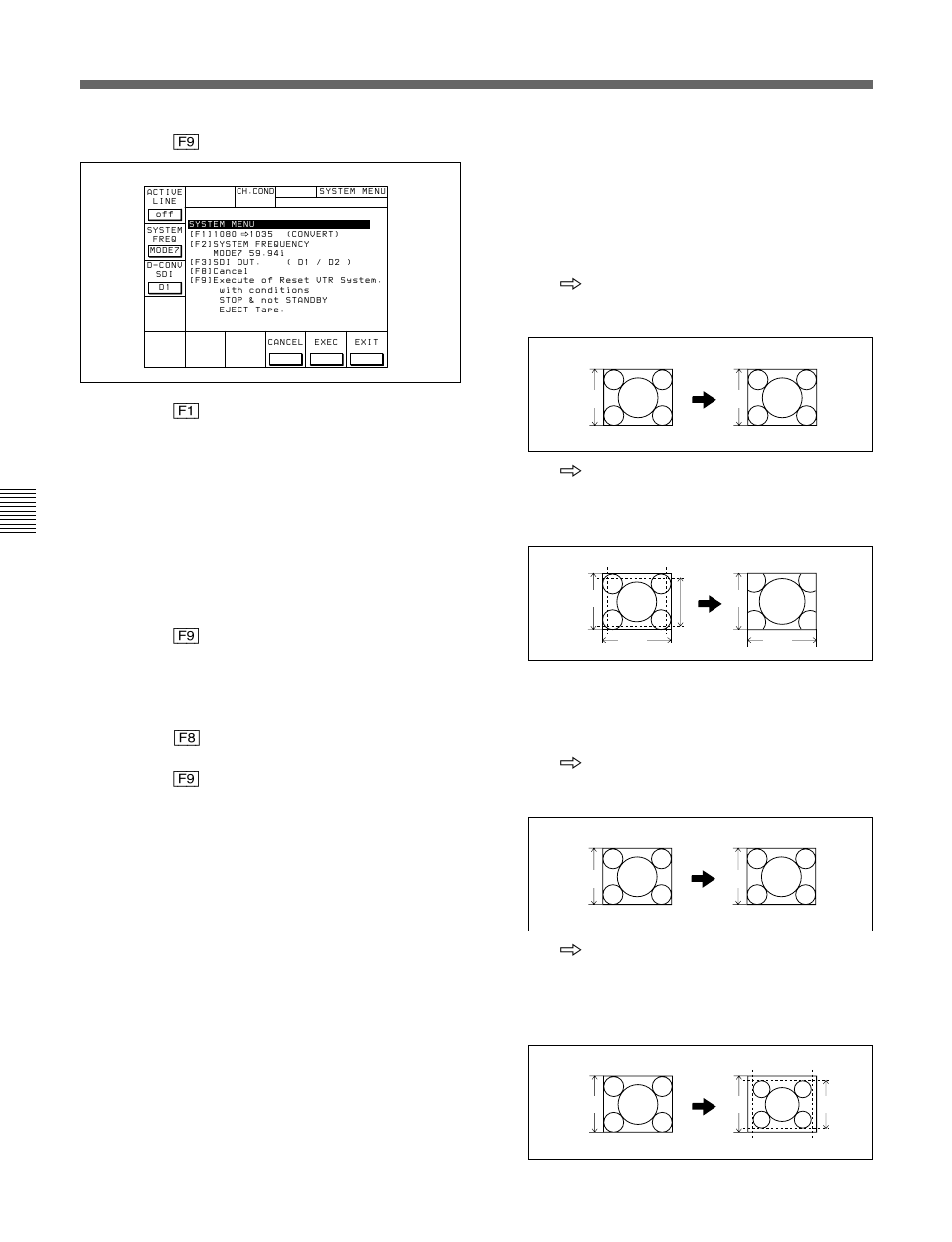 1 preparing for recording, Press the [f9](system menu) button | Sony HDW-F500 User Manual | Page 100 / 178